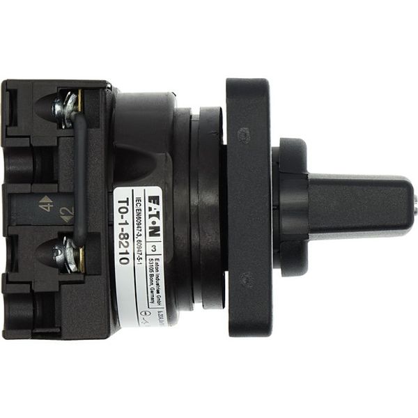 Changeoverswitches, T0, 20 A, flush mounting, 1 contact unit(s), Contacts: 2, 60 °, maintained, With 0 (Off) position, 1-0-2, Design number 8210 image 3