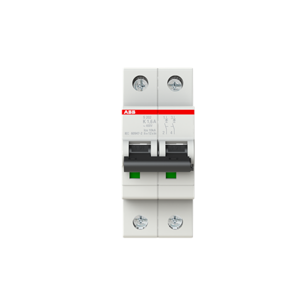 S202-K1.6 Miniature Circuit Breaker - 2P - K - 1.6 A image 4