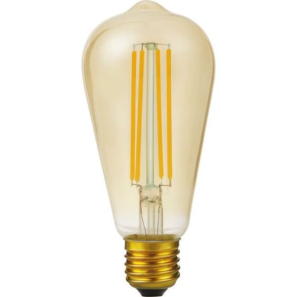 LED E27 Fila Rustika ST64x143 230V 400Lm 5W 922 AC Gold Dim image 1