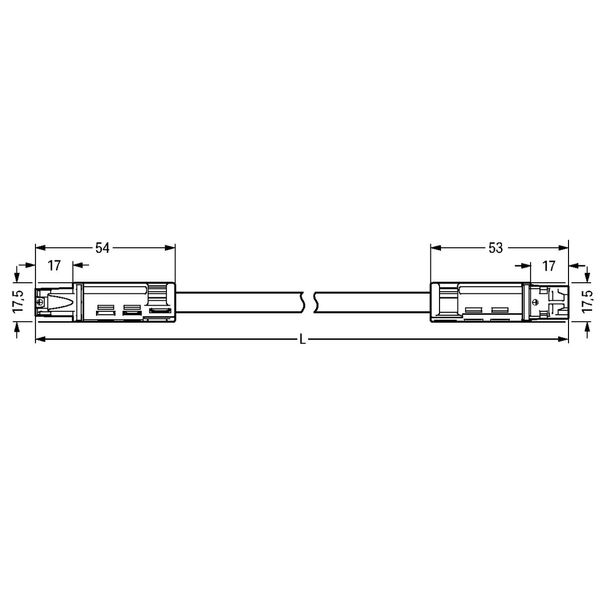 pre-assembled interconnecting cable Eca Socket/plug white image 6