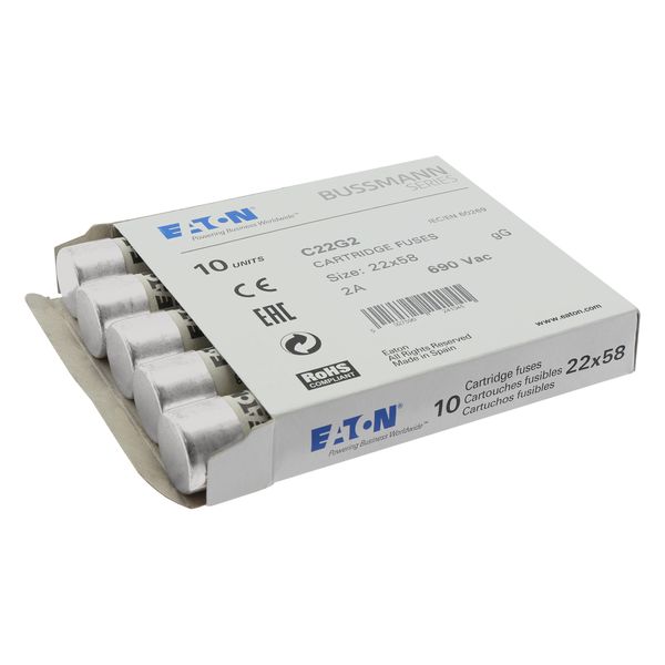 Fuse-link, LV, 2 A, AC 690 V, 22 x 58 mm, gL/gG, IEC image 16