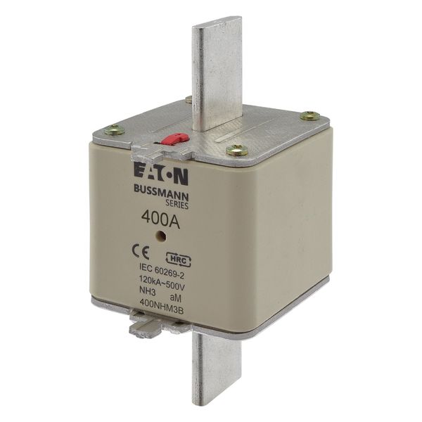 Fuse-link, low voltage, 400 A, AC 500 V, NH3, aM, IEC, dual indicator image 5