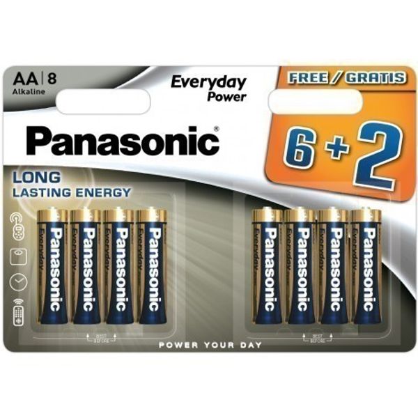 PANASONIC Everyday Power LR6 AA BL6+2 image 1