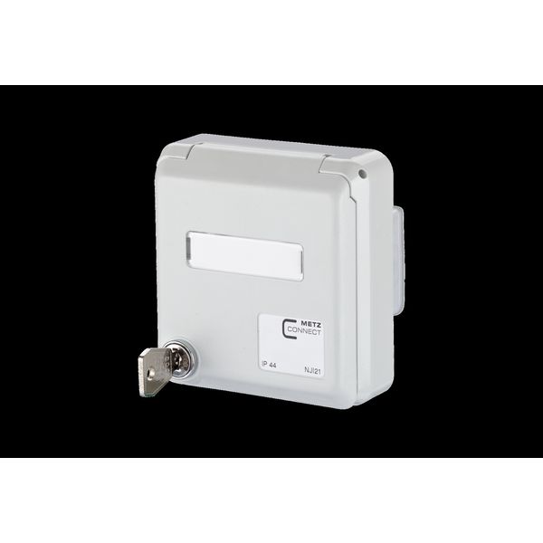 E-DAT modul IP44SG flush mounted housing gray unequipped image 1