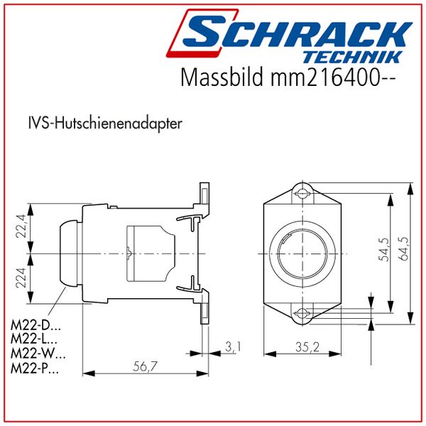 IVS DIN rail adapter image 4