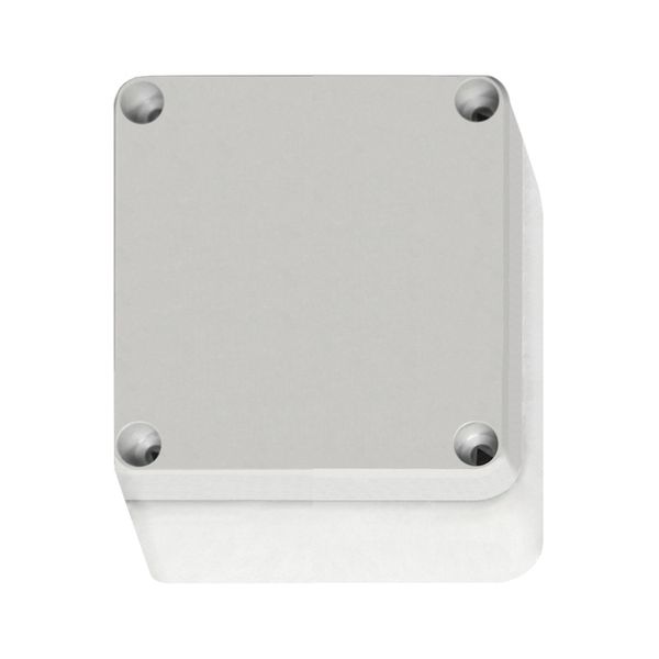 Enclosure ABS, grey cover, 110x110x65 mm, RAL7035 image 2