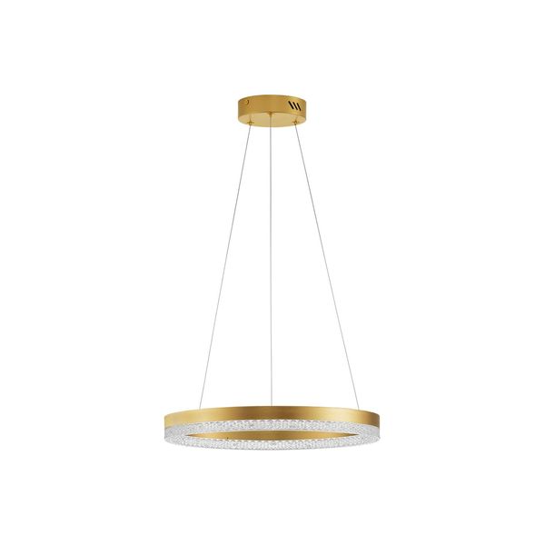 Triac Dimmable Brass Gold Aluminium  LED 23 Watt 220 Volt  2521Lm 3000K IP20   D: 40 H: 150 cm Adjustable Height image 1