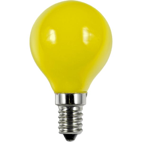 LED E14 Fila Ball G45x75 230V 1W AC Yellow Non-Dim image 1