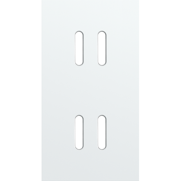 Twofold faceplate, vertical 71 mm centre distance, for double switch f image 2