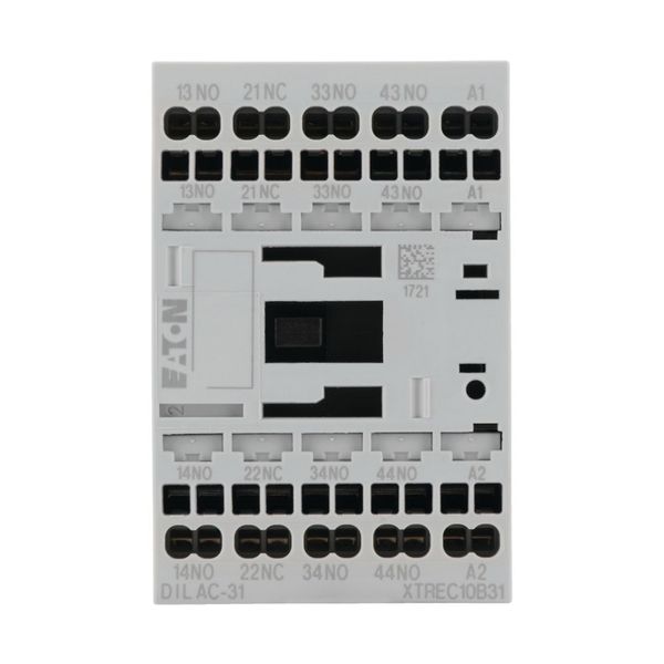 Contactor relay, 230 V 50 Hz, 240 V 60 Hz, 3 N/O, 1 NC, Spring-loaded terminals, AC operation image 6