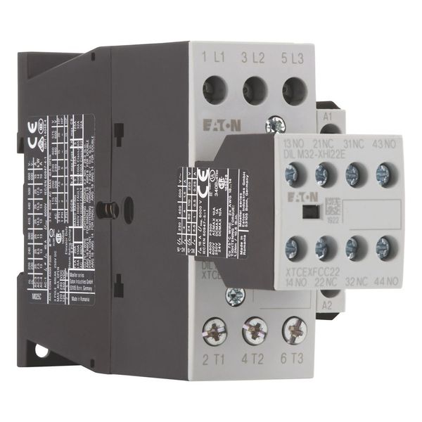 Contactor, 380 V 400 V 11 kW, 2 N/O, 2 NC, 230 V 50 Hz, 240 V 60 Hz, AC operation, Screw terminals image 11