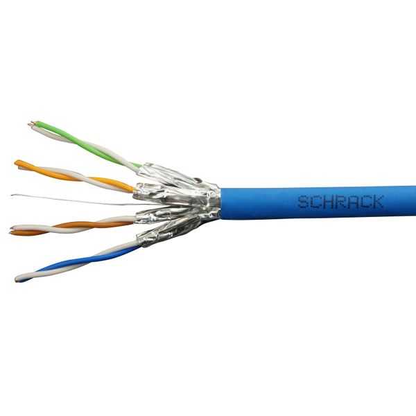 U/FTP Cable Cat.6a, 4x2xAWG23/1, 500Mhz, LS0H, Dca, blue image 1