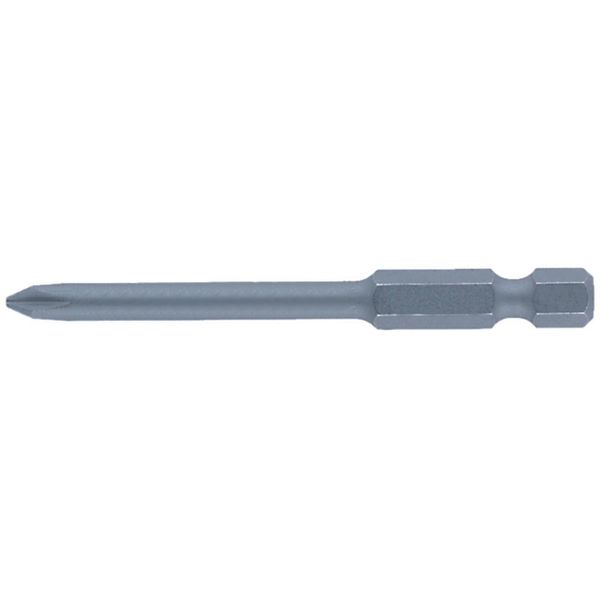 Bit for cross-head screws, E 6.3 DIN 3126, Pozidrive, 70 x Blade size, image 1
