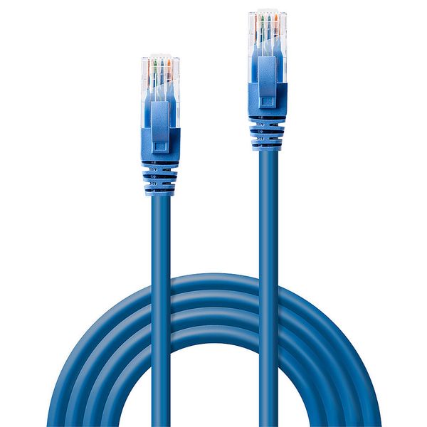 30m Cat.6 U/UTP Network Cable, Blue RJ45, M/M, 250MHz, Copper image 2