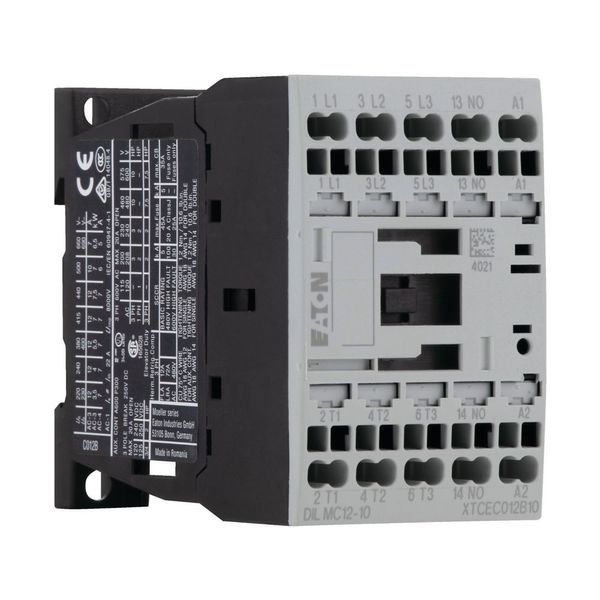 Contactor, 3 pole, 380 V 400 V 5.5 kW, 1 N/O, 24 V 50/60 Hz, AC operation, Spring-loaded terminals image 9