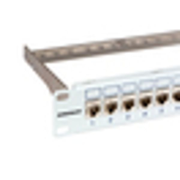 Patchpanel 19" empty for 24 modules (SFA)(SFB), 1U, RAL7035 image 20