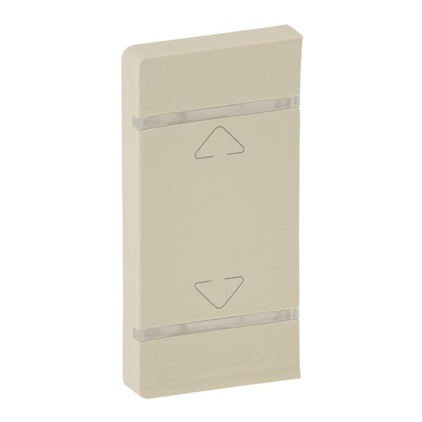 Cover plate Valena Life - Up/Down symbol - either side mounting - ivory image 1