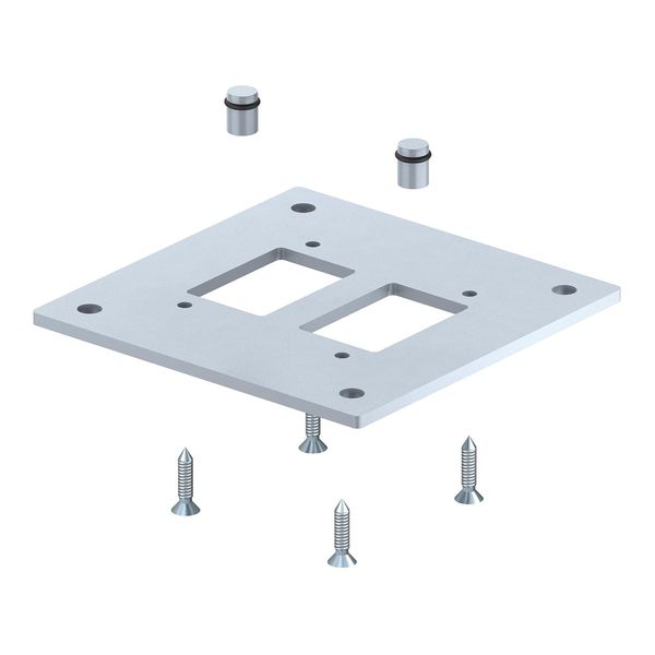 ISS160160BP Floor plate for install. column, industry 250x250x8mm image 1