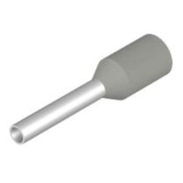 Wire-end ferrule, insulated, 10 mm, 8 mm, grey image 2