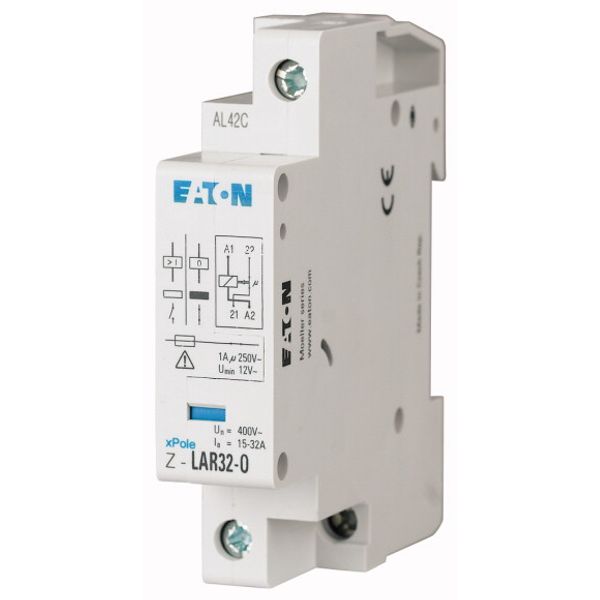 Release relay, 250VAC, 1 N/C, 15-32A, 1HP image 1