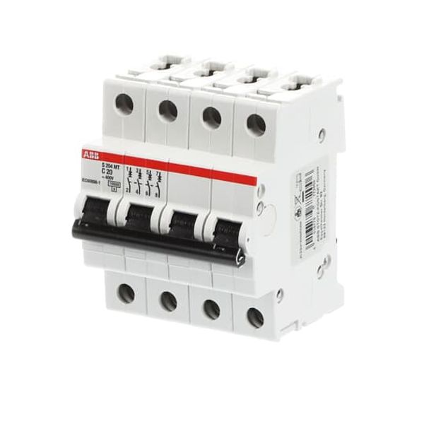 S204MT-C20 Miniature Circuit Breaker - 4P - C - 20 A image 4