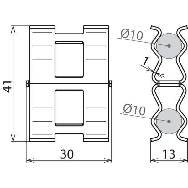 DEHNclip reinforcement clamp St/bare f. Rd 10mm / Rd 10mm image 2