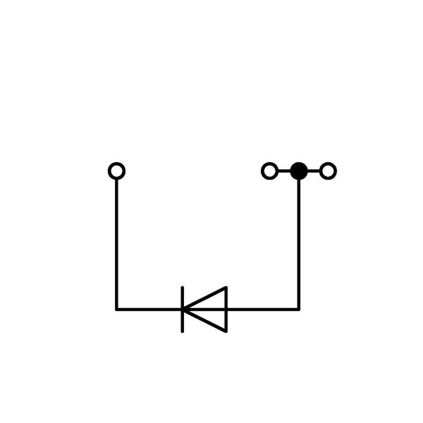 Component terminal block 3-conductor with diode 1N4007 gray image 2