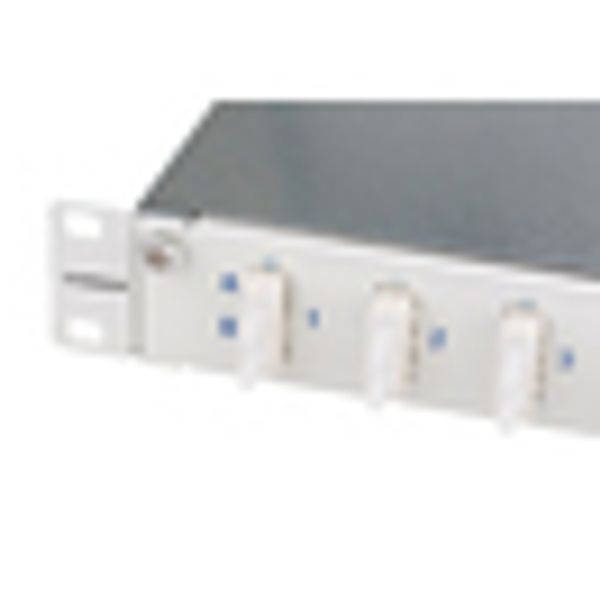 FO Patchpanel 19", 1U, sliding, for 8 fibers, SC, MM image 6