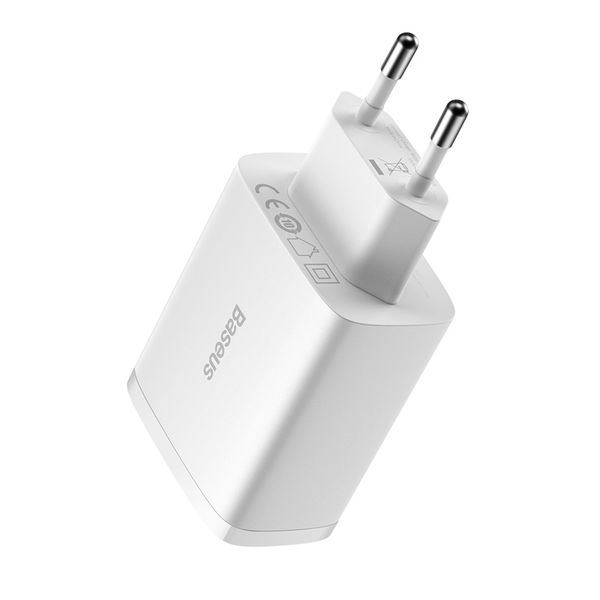 Wall Charger GaN5 Pro 65W USB + 2xUSB-C QC3.0 PD3.0 with USB-C 1m Cable, White image 7