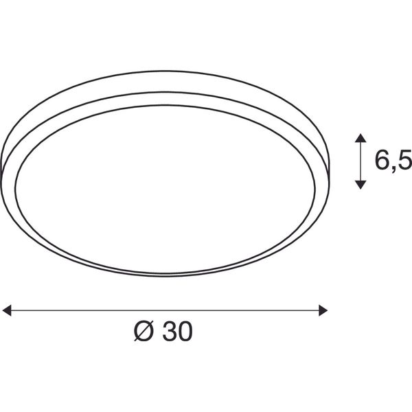 AINOS, ceiling light, round, anthracite, with sensor image 3