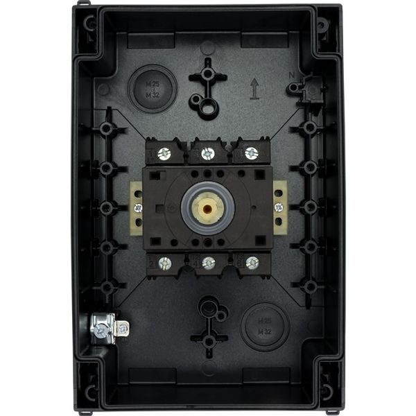 Main switch, P3, 63 A, surface mounting, 3 pole, STOP function, With black rotary handle and locking ring, Lockable in the 0 (Off) position image 5