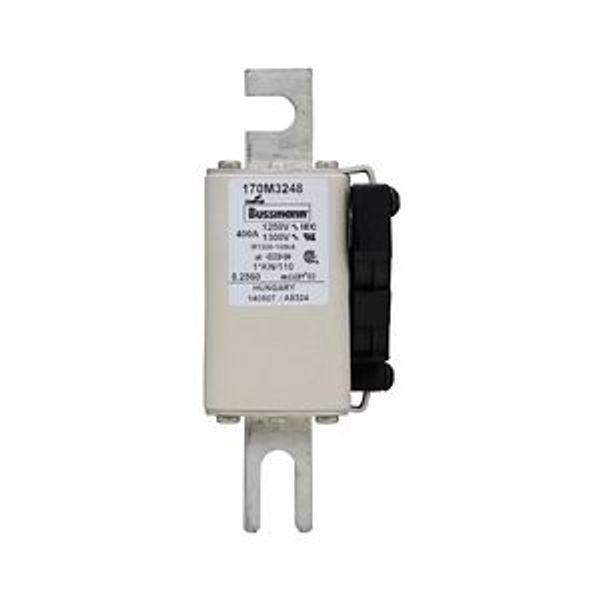 Fuse-link, high speed, 400 A, AC 1250 V, compact size 1, 45 x 58 x 138 mm, aR, DIN, IEC, type K indicator image 4