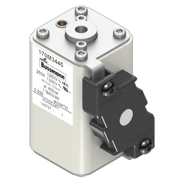 Fuse-link, high speed, 250 A, AC 1250 V, compact size 1, 45 x 59 x 81 mm, aR, IEC, UL, single indicator image 3