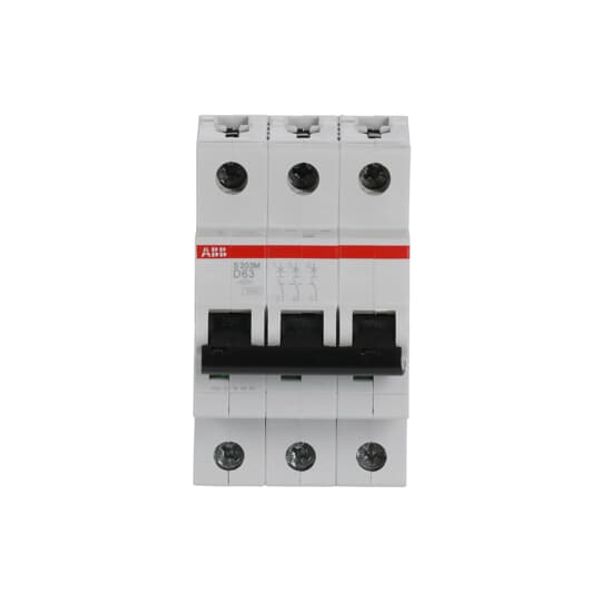 S203M-D63 Miniature Circuit Breaker - 3P - D - 63 A image 3