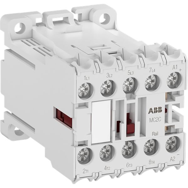 MC2CB00ATWDD-RAIL Mini Contactor 17 ... 30 V DC - 2 NO - 2 NC - Screw Terminals image 1