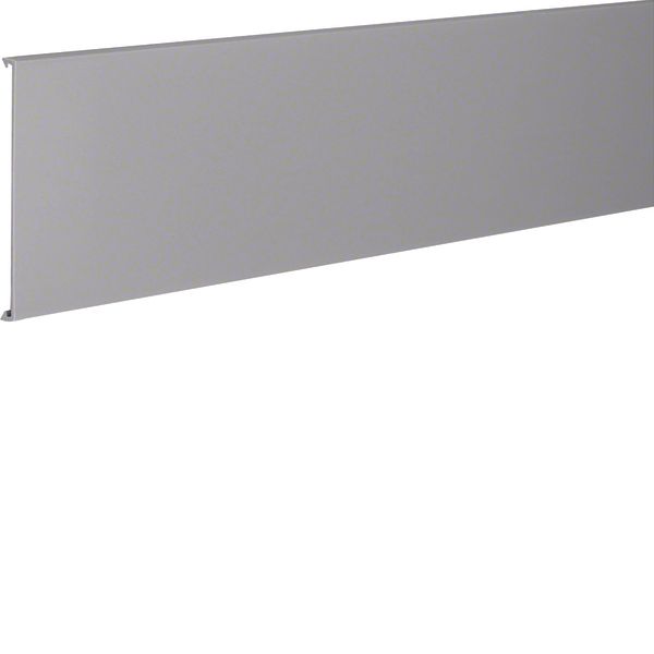 Lid made of PVC for slotted panel trunking DNG 100mm stone grey image 1