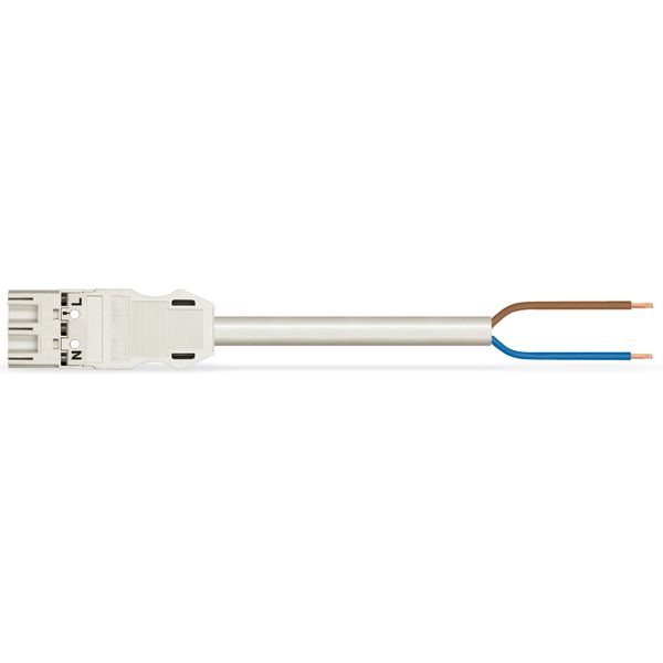 pre-assembled connecting cable Eca Plug/open-ended white image 2
