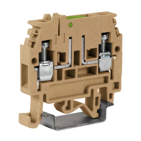 Screw disconnector terminal 4mm2, 1-level, beige color, MPS series image 1