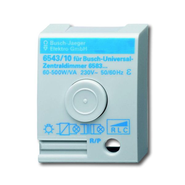 6543/10-500 Electronic Rotary / Push Button Dimmer (all Loads incl. LED, DALI) image 1