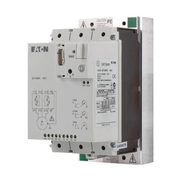 Soft starter, 100 A, 200 - 480 V AC, 24 V DC, Frame size: FS3, Communication Interfaces: SmartWire-DT image 2