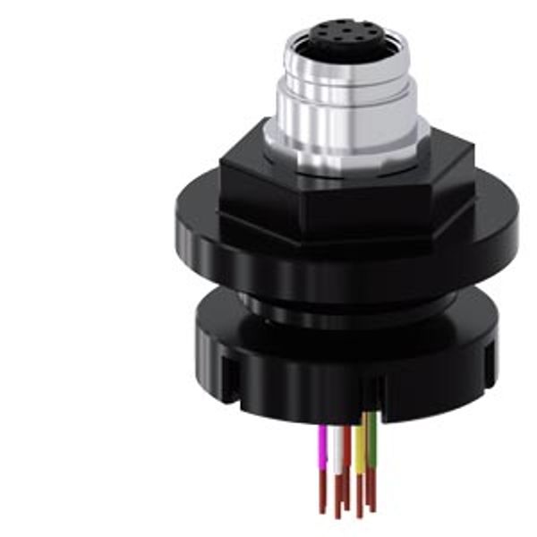 adapter M12 socket, 8-pole, for M20... image 1