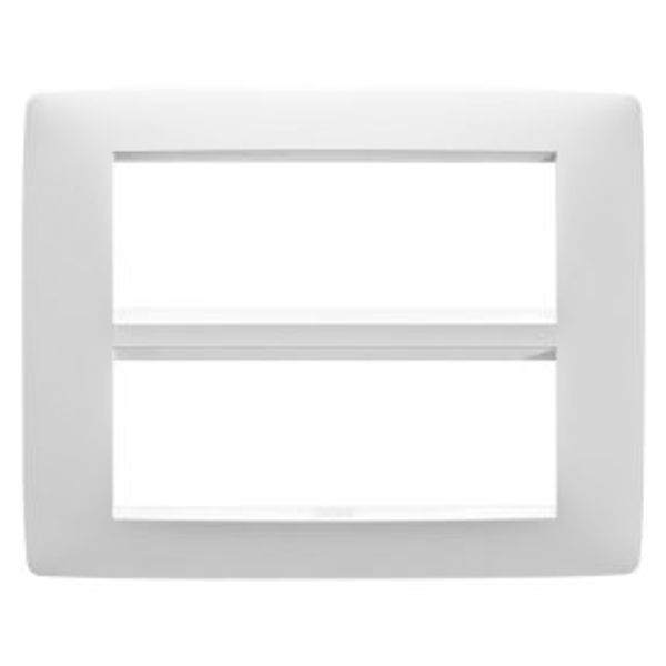 ONE PLATE - IN PAINTED TECHNOPOLYMER - 12 MODULE - SATIN WHITE - CHORUSMART GW16112VW image 1