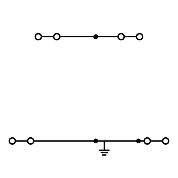 4-conductor double deck terminal block Shield/through terminal block 2 image 2