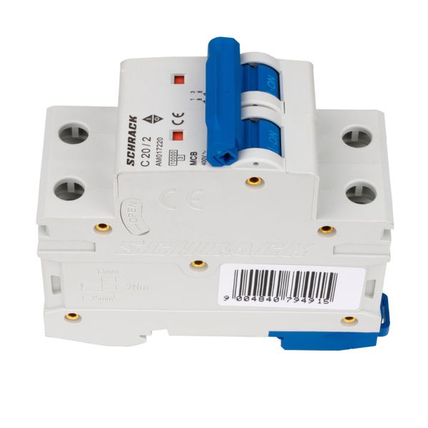 Miniature Circuit Breaker (MCB) AMPARO 10kA, C 20A, 2-pole image 4