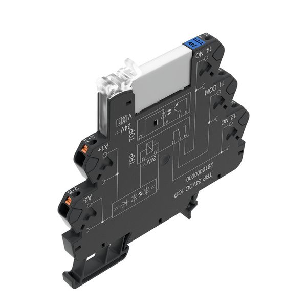 Relay module, Actuator version, 24 V DC ±20 %, Green LED, Free-wheelin image 1