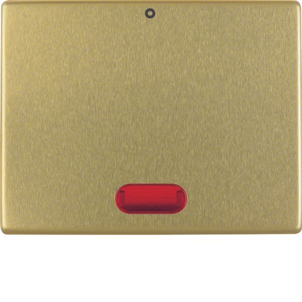 Rocker with red lens and imprint "0", Arsys, gold metal image 1