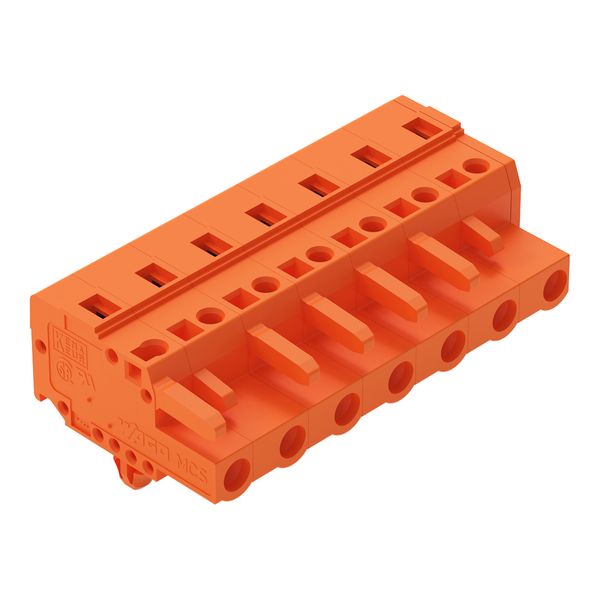 1-conductor female connector CAGE CLAMP® 2.5 mm² orange image 2