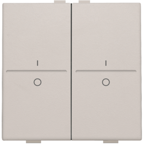 Double key with 'I' and '0' symbols for wireless switch or push button image 2