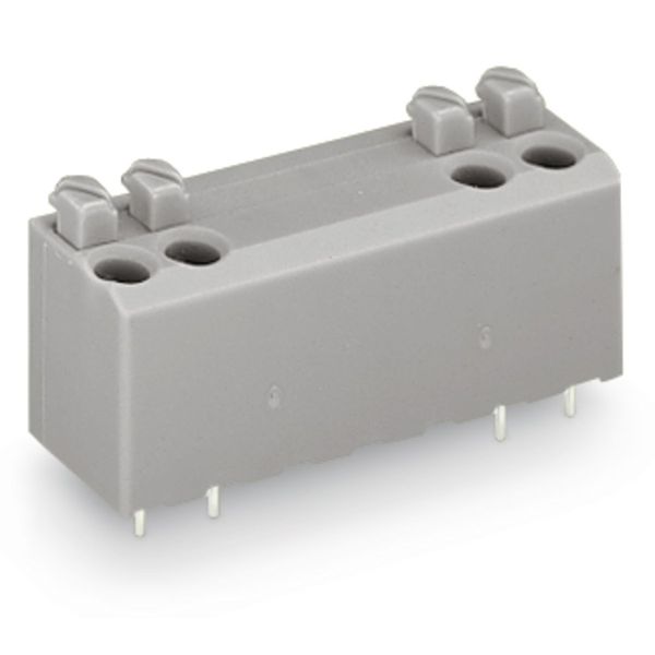 PCB terminal block push-button 1.5 mm² gray image 1