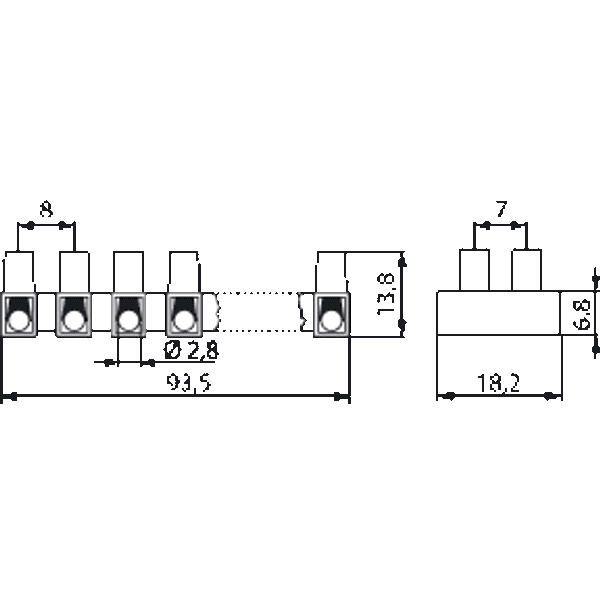 KB16.12 | Terminal strip 1616UF.12SP-AK, 12-p, 1,5 mm² image 2